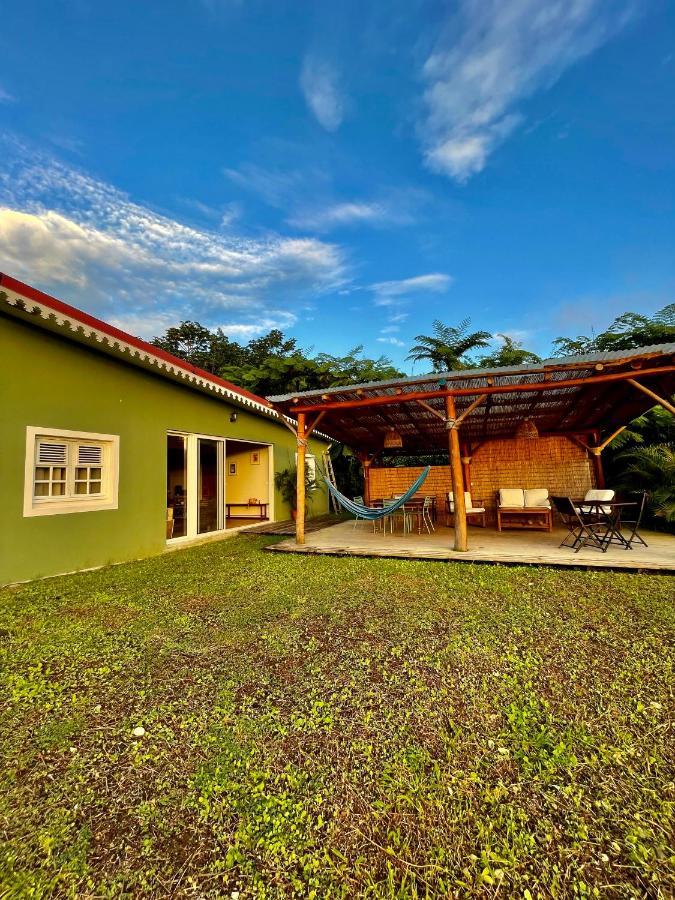 Chambre Et Sdb Privative Ylang Ylang Vue Mont Pelee Dans Maison Partagee Le Morne-Rouge Bagian luar foto